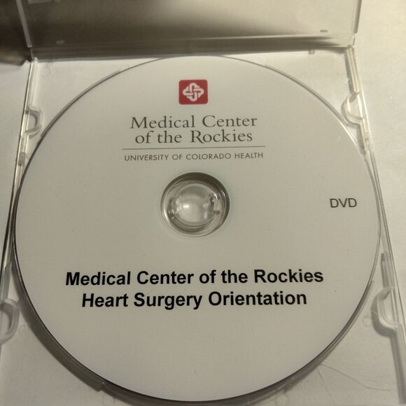 Medical Center of the Rockies Heart Surgery Orientation University Colorado DVD - Picture 1 of 3